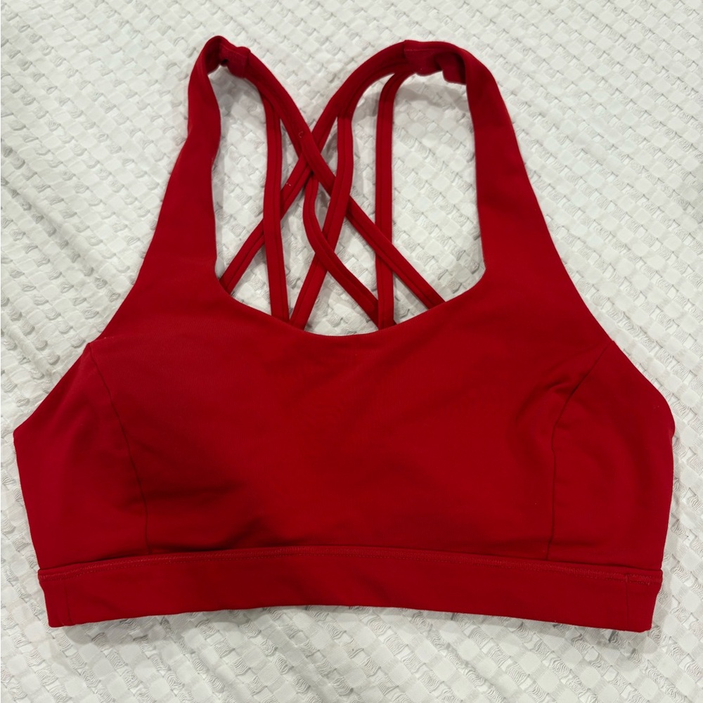 Red Lululemon Sports Bra
